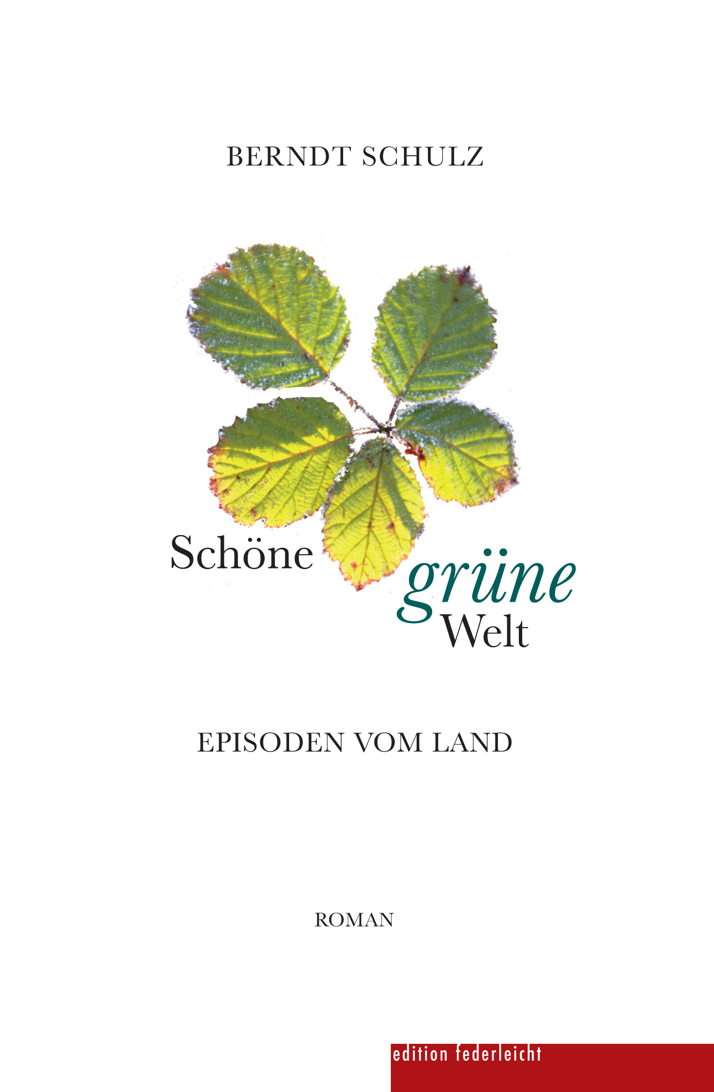 Raus aufs Land! - Lesung und Gespräch von und mit Berndt Schulz zu seinem Roman „Schöne grüne Welt. Episoden vom Land“