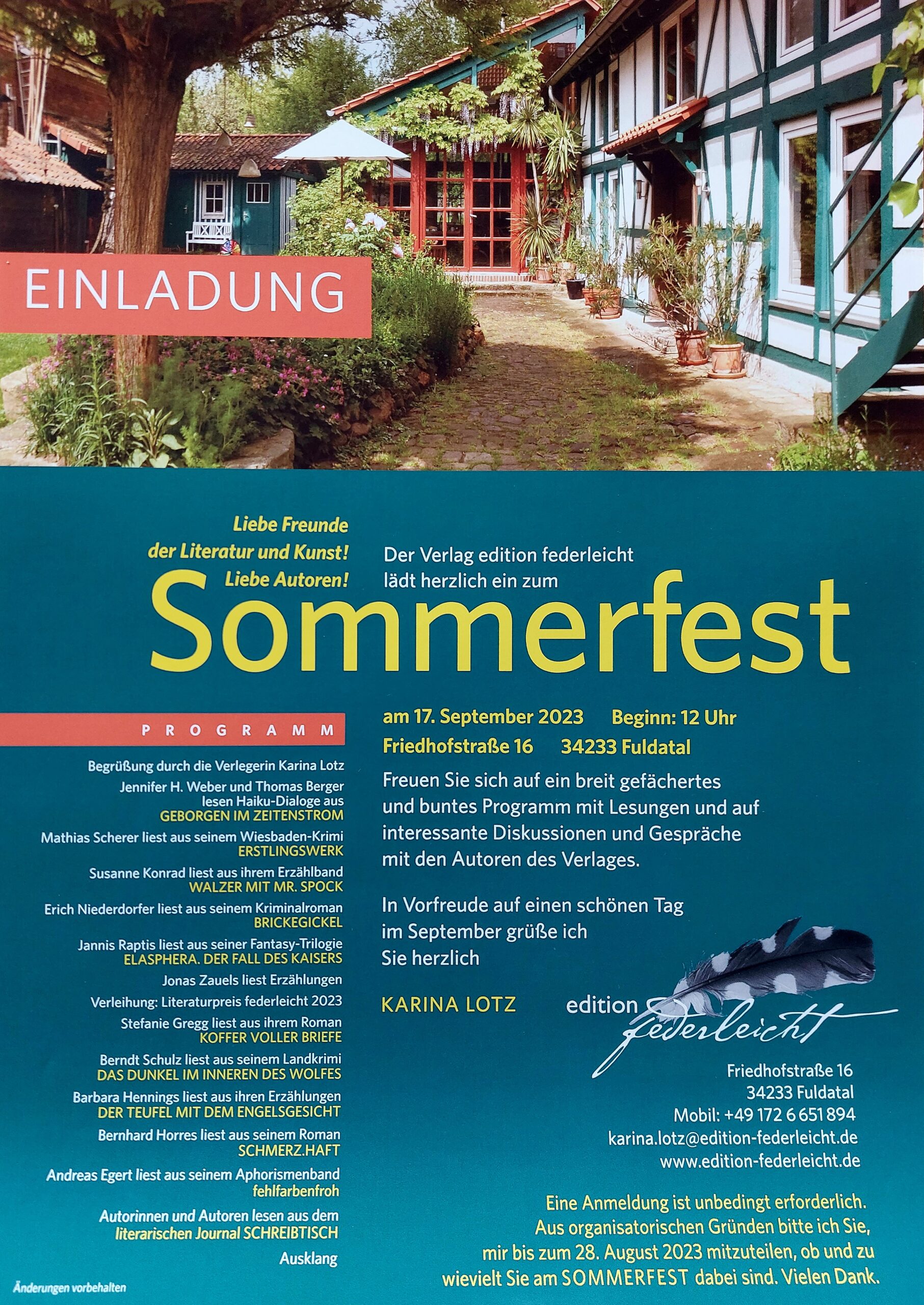 SOMMERFEST der edition federleicht